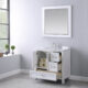 Altair Isla 36" Single Bathroom Vanity Set in White and Carrara White Marble Countertop with Mirror  538036-WH-CA - Image 7