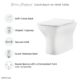Swiss Madison Carré Back-To-Wall Elongated Toilet Bowl - SM-WT530 - Image 7