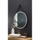 Ancerre 30” Sangle Led Mirror Black Framed Lighted Bathroom Vanity Mirror and Vegan leather Strap - Image 6