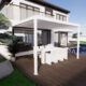 Bon Pergola 10' x 13' Villa Pergola - Motorization & Lighting included, Wall Mount, Dark Grey or White - Image 8