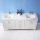 Altair Sutton 72" Double Bathroom Vanity Set in White and Carrara White Marble Countertop with Mirror  541072-WH-CA - Image 7