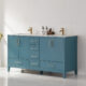 Altair Sutton 60" Double Bathroom Vanity Set in Royal Green and Carrara White Marble Countertop with Mirror  541060-RG-CA - Image 9