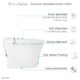 Swiss Madison ﻿﻿﻿Avancer Intelligent Tankless Elongated Toilet and Bidet, Touchless Vortex™ Dual-Flush 1.1/1.6 gpf - SM-ST060 - Image 7