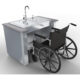 Sunstone 44" ADA Compliant Combo Sink Base Cabinet ADA44BC - Image 7