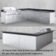 Sunstone 90" Degree 31” X 31” Component Cabinet Back Panel Package SCC31BP90 & SCC3SP90 - Image 3