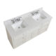 Altair  61" Stone effects Vanity Top in Jazz White with White Sink 62061-CTP-JW - Image 7