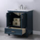 Altair Isla 30" Single Bathroom Vanity Set in Classic Blue and Carrara White Marble Countertop with Mirror 538030-CB-CA - Image 8