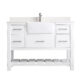 Altair Georgia 48" Single Bathroom Vanity Set in White and Composite Carrara White Stone Top with White Farmhouse Basin with Mirror 537048-WH-AW - Image 8