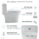 Swiss Madison Bastille One-Piece Elongated Toilet Vortex™ Dual-Flush 1.1/1.6 gpf - SM-1T128 - Image 8