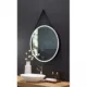 Ancerre 30” Sangle Led Mirror Black Framed Lighted Bathroom Vanity Mirror and Vegan leather Strap - Image 7