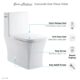 Swiss Madison Concorde One-Piece Square Toilet Side Flush 1.28 gpf - SM-1T107 - Image 8