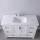 Altair Isla 48" Single Bathroom Vanity Set in White and Carrara White Marble Countertop with Mirror 538048-WH-CA - Image 8