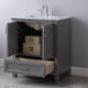 Altair Isla 30" Single Bathroom Vanity Set in Gray and Carrara White Marble Countertop with Mirror  538030-GR-CA - Image 8