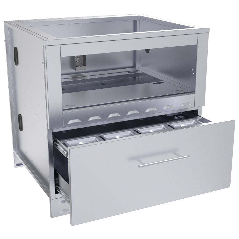 images Sunstone 34" Single Warming Drawer Cabinet SAC34SWC - Image 1