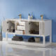 Altair Remi 60" Double Bathroom Vanity Set in White and Carrara White Marble Countertop with Mirror  532060-WH-CA - Image 9