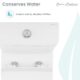Swiss Madison Calice Two-Piece Elongated Rear Outlet Toilet Dual-Flush 0.8/1.28 gpf - SM-2T120 - Image 9