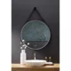 Ancerre 30” Sangle Led Mirror Black Framed Lighted Bathroom Vanity Mirror and Vegan leather Strap - Image 8