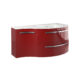 LaToscana Ambra 43" Vanity With Left Concave Cabinet AM43OPT2G - Image 5