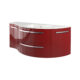 LaToscana Ambra 52" Vanity With Right Round And Left Concave Cabinet AM52RR - Image 3