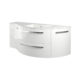 LaToscana Ambra 52" Vanity With Right Round And Left Concave Cabinet AM52RR - Image 4