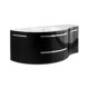 LaToscana Ambra 52" Vanity with Left Round and Right Concave Cabinet AM52LR - Image 2