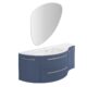 LaToscana Ambra 52" Vanity with Left Round and Right Concave Cabinet AM52LR - Image 8