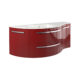 LaToscana Ambra 52" Vanity with Left Round and Right Concave Cabinet AM52LR - Image 3