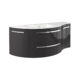 LaToscana Ambra 52" Vanity with Left Round and Right Concave Cabinet AM52LR - Image 6
