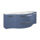 LaToscana Ambra 57" Vanity With Left And Right Concave Cabinets AM57BD - Image 2