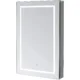 Aquadom Royale Plus 24" x 36" Rectangle Single View Left Hinged Medicine Cabinet with LED Lighted Bathroom and Magnifying Mirror - Image 3