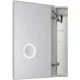 Aquadom Royale Plus 24" x 36" Rectangle Single View Left Hinged Medicine Cabinet with LED Lighted Bathroom and Magnifying Mirror - Image 2