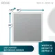 Aquadom Edge 30'' × 32'' LED Lighted Bathroom Mirror - Image 5