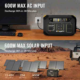 BougeRV  48QT Refrigerator with 130W Portable Solar Panel Kits ISE4501