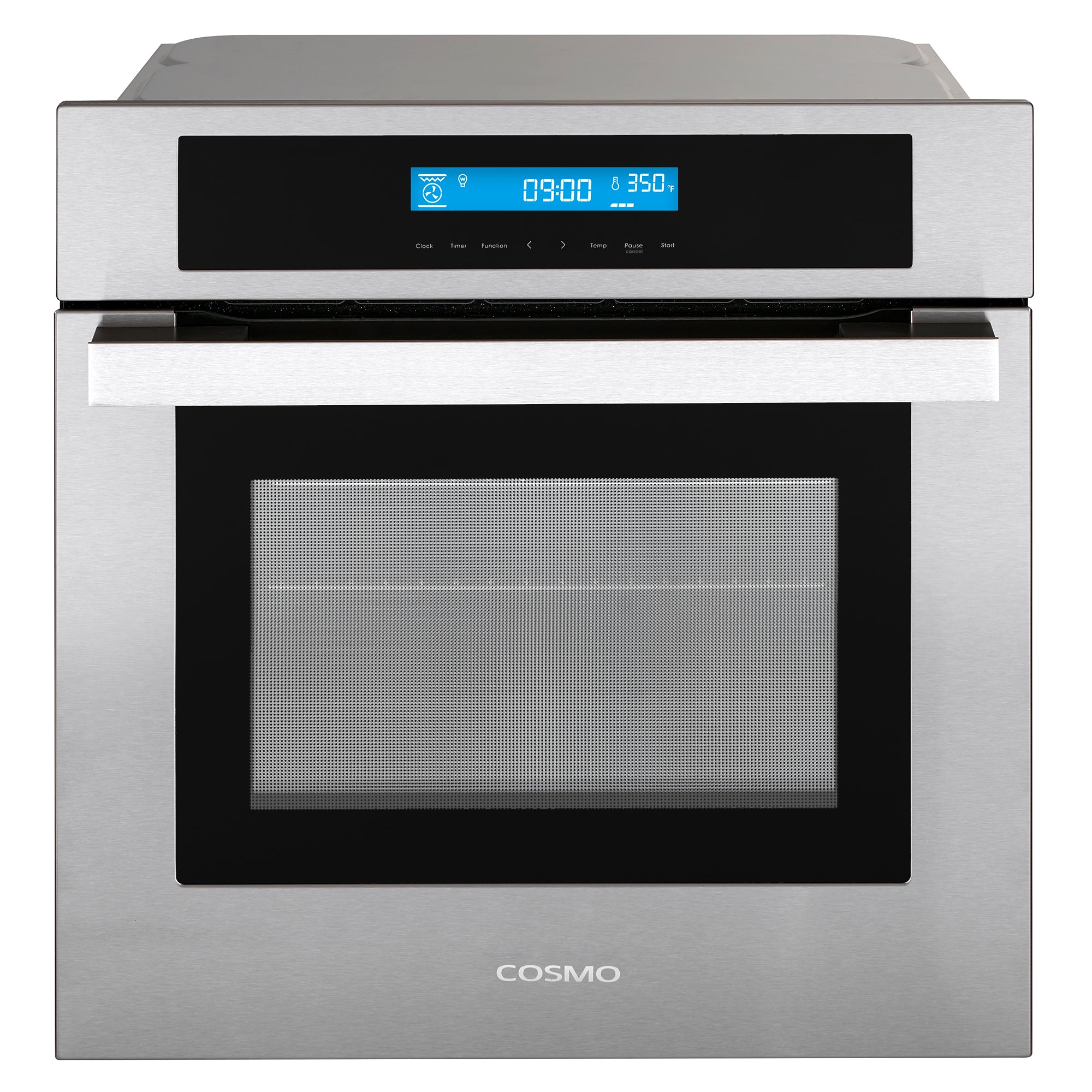images Cosmo 24" 2.5 cu. ft. Single Electric Wall Oven w/8 Functions and True European Convection in Stainless Steel C106SIX-PT - Image 1