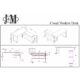 J&M Furniture Cloud Desk in Grey High Gloss 179921-D-G - Image 4