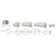 J&M Furniture Constantin Sofa in Light White 18571-S - Image 3