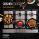 Cosmo 30" Gas Cooktop in Stainless Steel with 5 Sealed Brass Burners 850SLTX-E - Image 6