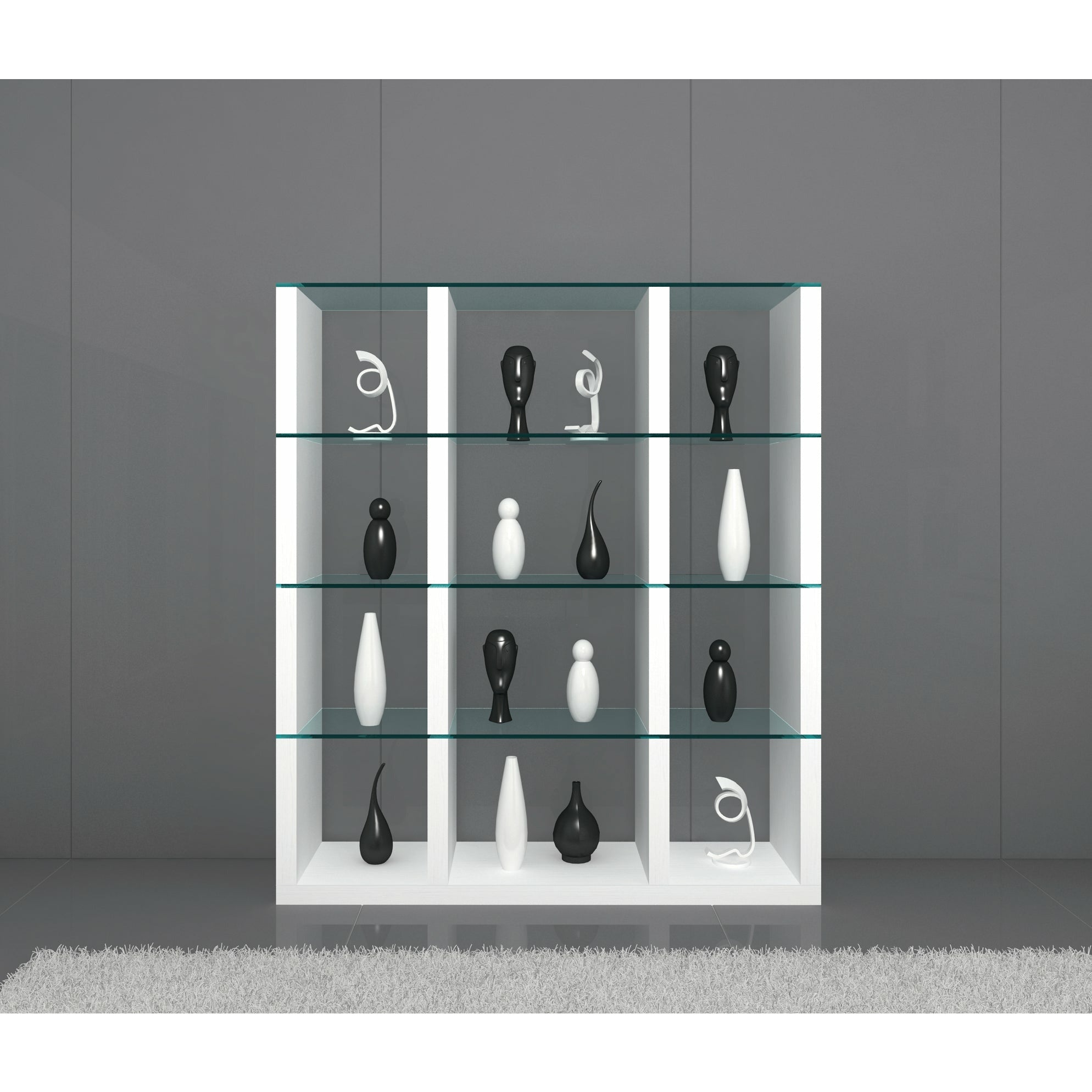 images J&M Furniture Cloud Wall Unit in High Gloss 177031 - Image 1