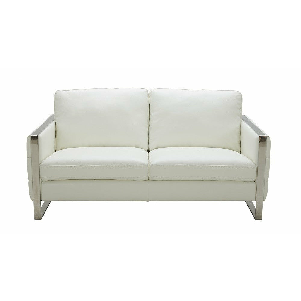 images J&M Furniture Constantin Love Seat in White 18571-L - Image 1