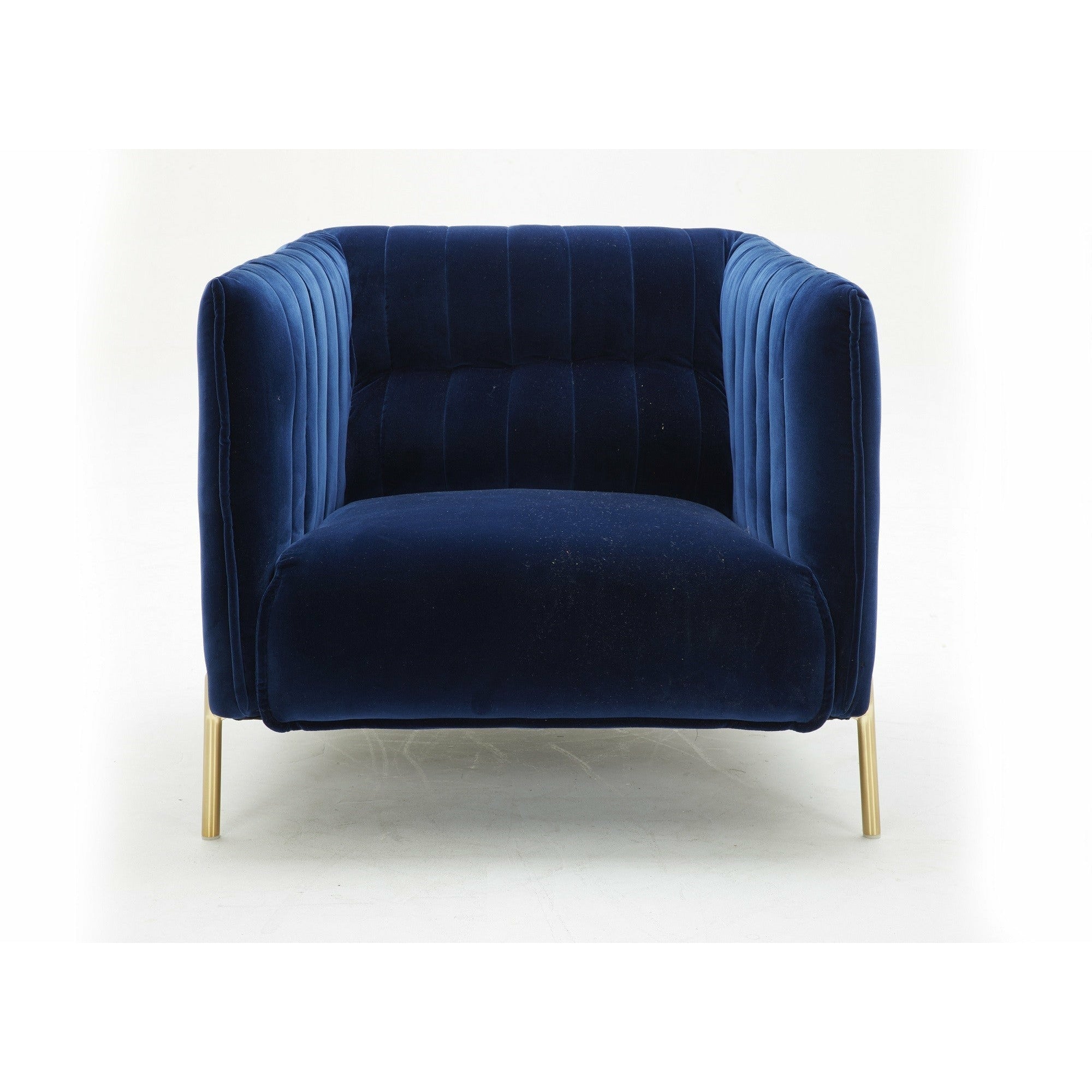 images J&M Furniture Deco Chair in Blue Fabric 17663-B-C - Image 1