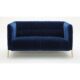 J&M Furniture Deco Love Seat in Blue Fabric 17663-B-L