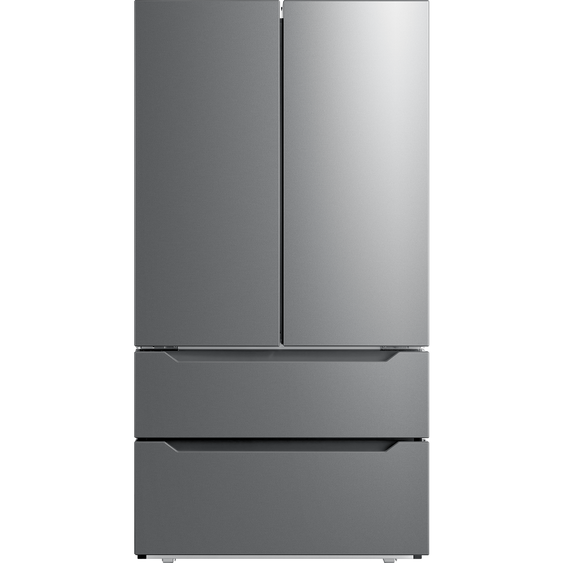 images Cosmo 22.5 cu. ft. 4-Door French Door Refrigerator with Recessed Handle in Stainless Steel, Counter Depth COS-FDR225RHSS - Image 1