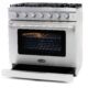 Cosmo 36'' 6.0 cu. ft. Commercial Gas Range with Convection Oven in Stainless Steel with Storage Drawer COS-EPGR366 - Image 8