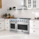 Cosmo 48'' 6.8 cu. ft. Double Oven Commercial Gas Range with Fan Assist Convection Oven in Stainless Steel Storage Drawer COS-EPGR486G - Image 11