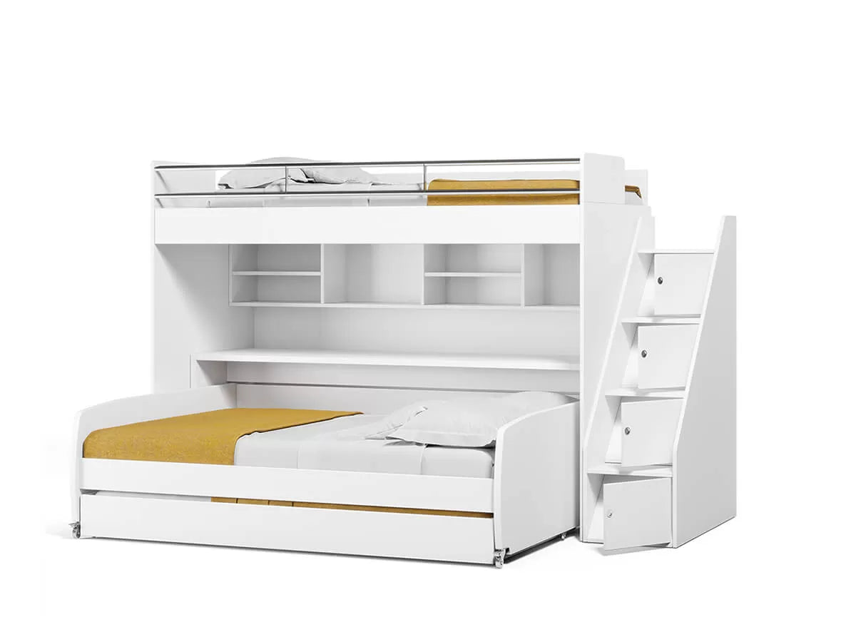 images Eco Bel Mondo Twin-over-Twin XL / Full-over-Full XL 4-in-1 Bunk Bed System by Multimo Beds - Image 1