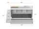 Eco Bel Mondo Twin-over-Twin XL / Full-over-Full XL 4-in-1 Bunk Bed System by Multimo Beds - Image 4