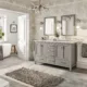 Eviva Aberdeen 60" Gray Transitional Double Sink Bathroom Vanity with White Carrara Top-EVVN412-60GR - Image 3