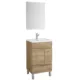 Eviva Charm 20" Natural Oak Bathroom Vanity With White Integrated Porcelain Sink-EVVN546-20NOK - Image 2