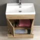 Eviva Charm 20" Natural Oak Bathroom Vanity With White Integrated Porcelain Sink-EVVN546-20NOK - Image 3