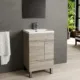 Eviva Charm 20" Pine Grey Bathroom Vanity With White Integrated Porcelain Sink-EVVN546-20GRPN
